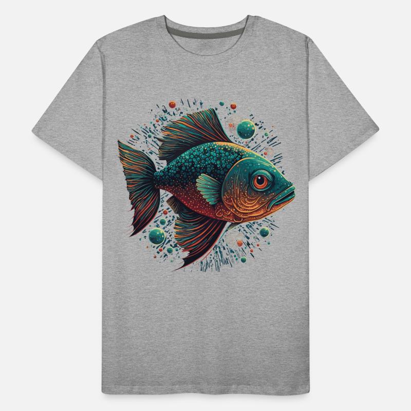 Fisch Liebe Männer Premium Bio T-Shirt