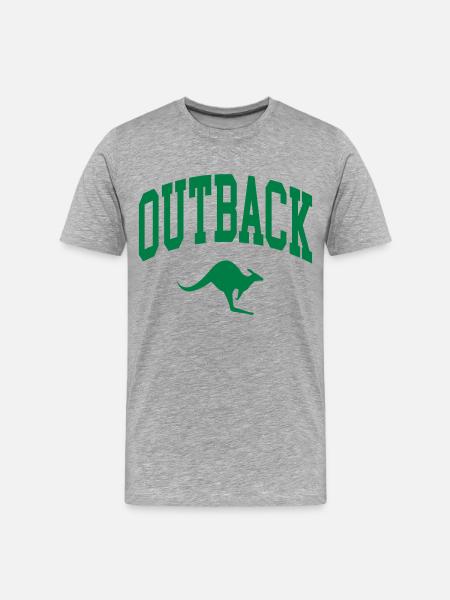 Outback - Men's Premium Organic T-Shirt - heather grey