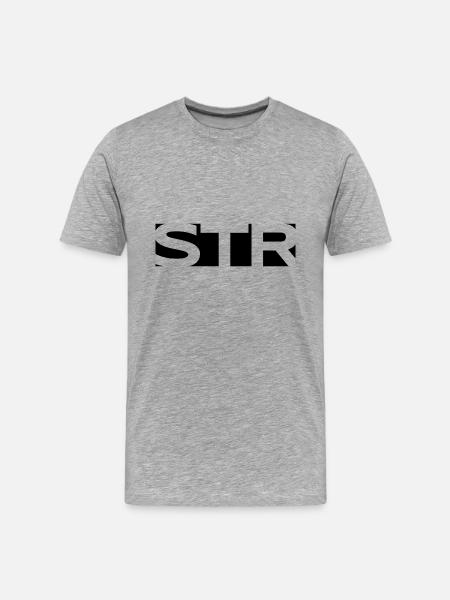 STR#1 - Männer Premium Bio T-Shirt - Grau meliert