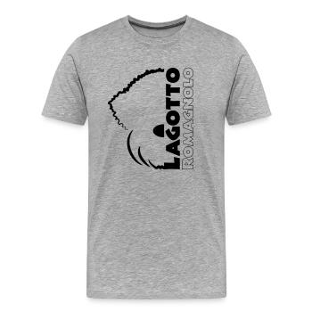 Laglogo1 1 - Men's Premium Organic T-Shirt - heather grey - Front - Damien (186cm)