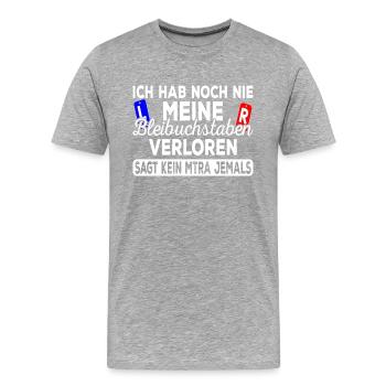 MTRA Medizinisch-Technischer Radiologie Mta - Männer Premium Bio T-Shirt - Grau meliert - Vorne - Damien (186cm)