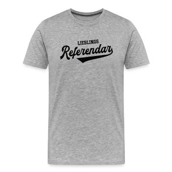Lieblings Referendar Lehrerausbildung Lehramt - Männer Premium Bio T-Shirt - Grau meliert - Vorne - Damien (186cm)