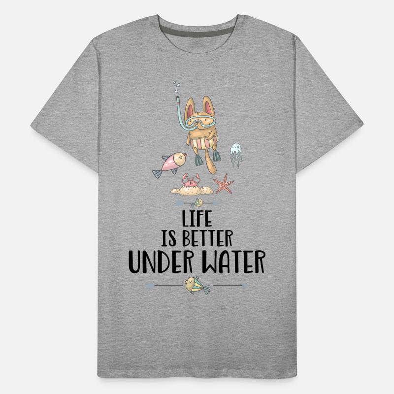 plongeur T-shirt bio Premium Homme