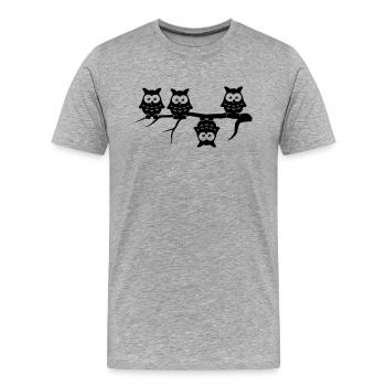Be different 4 owls Abdulazeez differ - Men's Premium Organic T-Shirt - heather grey - Front - Damien (186cm)