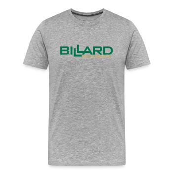 Billard Design Best Game, Poolbillard - Männer Premium Bio T-Shirt - Grau meliert - Vorne - Damien (186cm)
