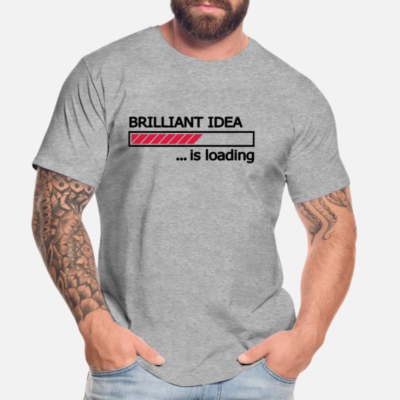 Brilliant Idea is loading progress bar Loading Bar Men's Premium Organic T-Shirt