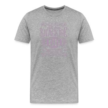 66. Geburtstag Frauen Königin Knackige 66 - Männer Premium Bio T-Shirt - Grau meliert - Vorne - Damien (186cm)