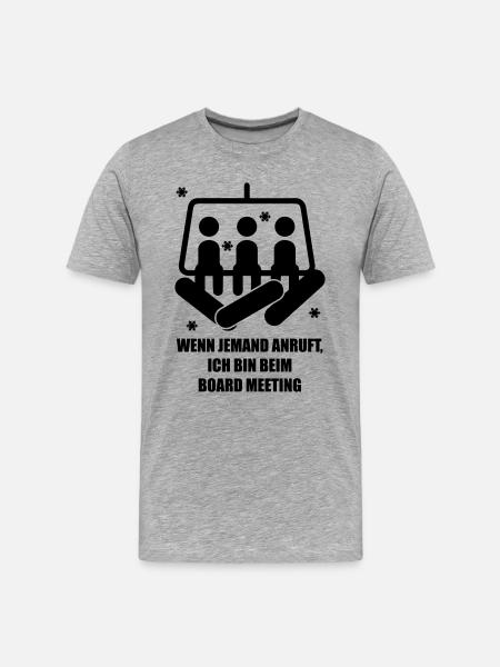 snowboard - Men's Premium Organic T-Shirt - heather grey