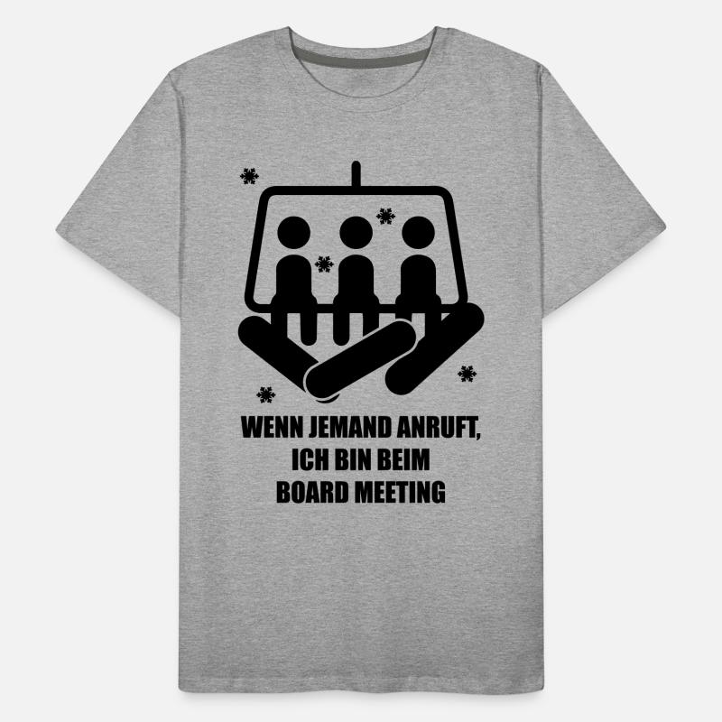 Snowboard Männer Premium Bio T-Shirt