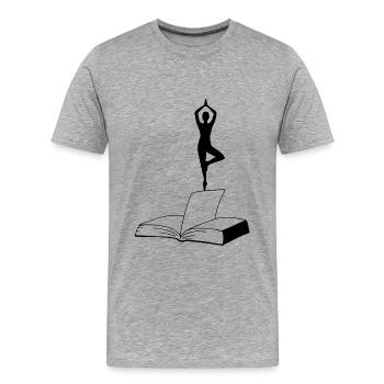 balance - Männer Premium Bio T-Shirt - Grau meliert - Vorne - Damien (186cm)
