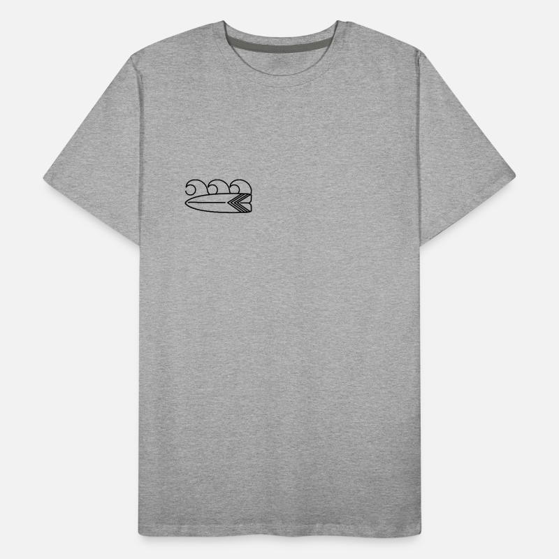 Planche de surf T-shirt bio Premium Homme