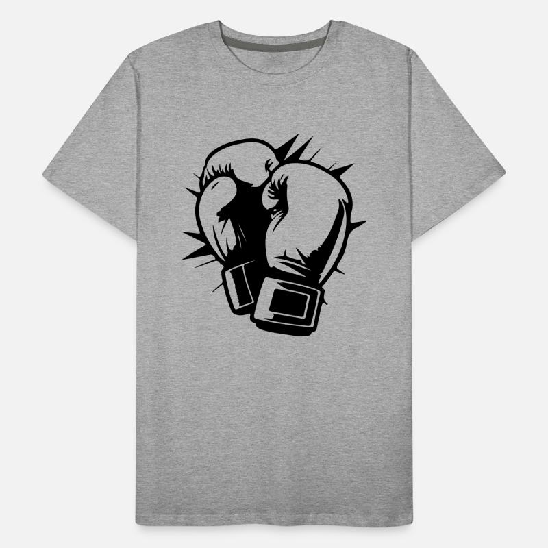 Gants de boxe Symbole Boxe Boxe T-shirt bio Premium Homme