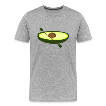 Healthy paddling - Men's Premium Organic T-Shirt - heather grey - Front - Damien (186cm)