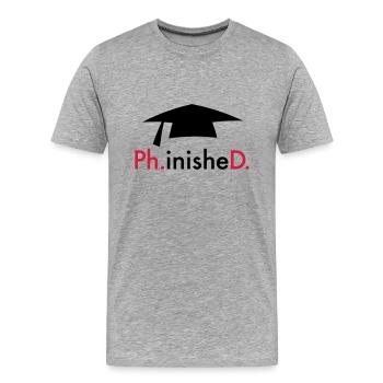 Promotion - T-shirt bio Premium Homme - gris chiné - Devant - Damien (186cm)