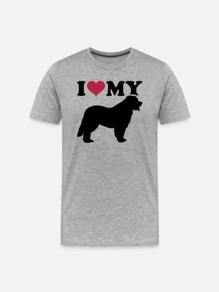 Leonberger - T-shirt bio Premium Homme - gris chiné