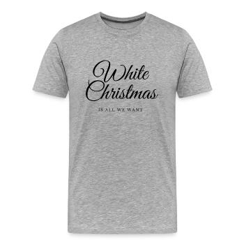 Christmas Eve - Men's Premium Organic T-Shirt - heather grey - Front - Damien (186cm)