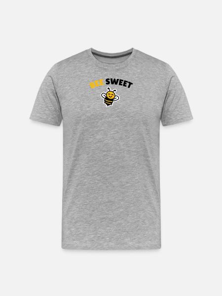 Bee sweet - Men's Premium Organic T-Shirt - heather grey