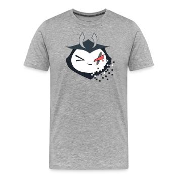G2 Esports Sami - T-shirt bio Premium Homme - gris chiné - Devant - Damien (186cm)