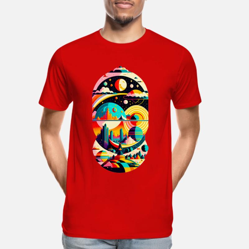 Cosmic Landscape 01 Männer Premium Bio T-Shirt