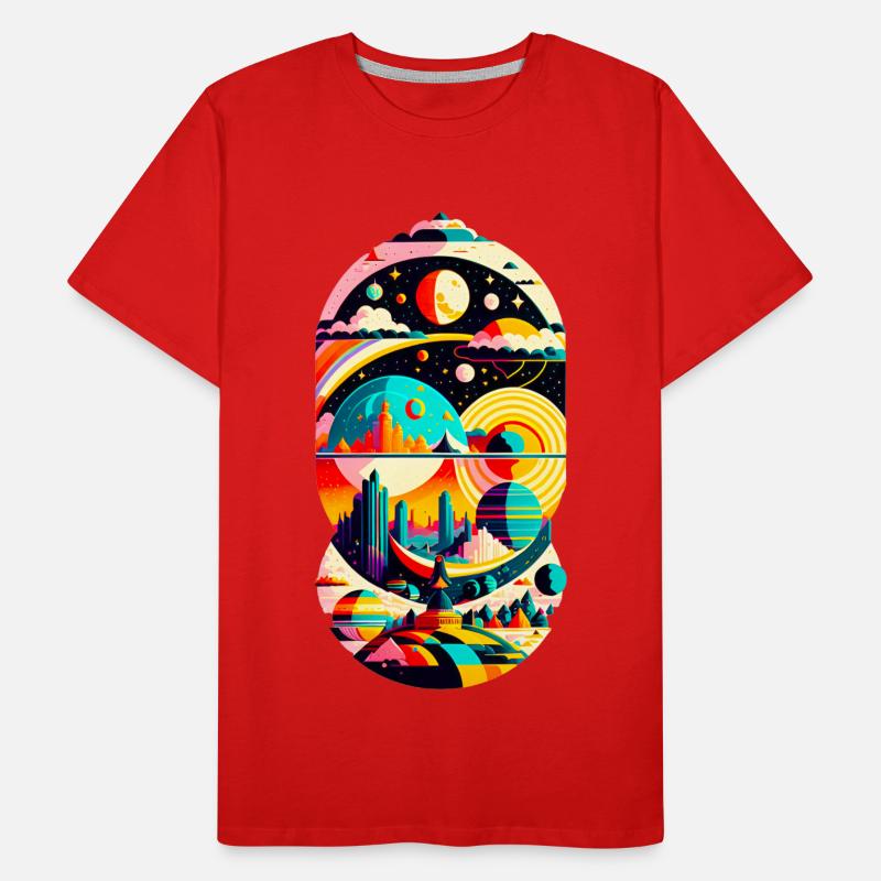 Cosmic Landscape 01 Männer Premium Bio T-Shirt
