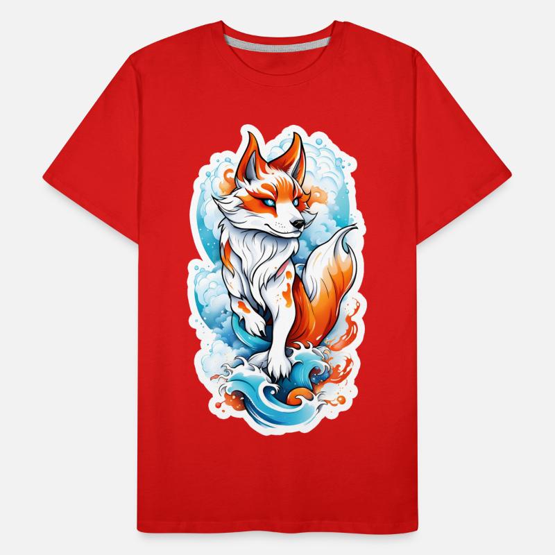 Fuchs Männer Premium Bio T-Shirt