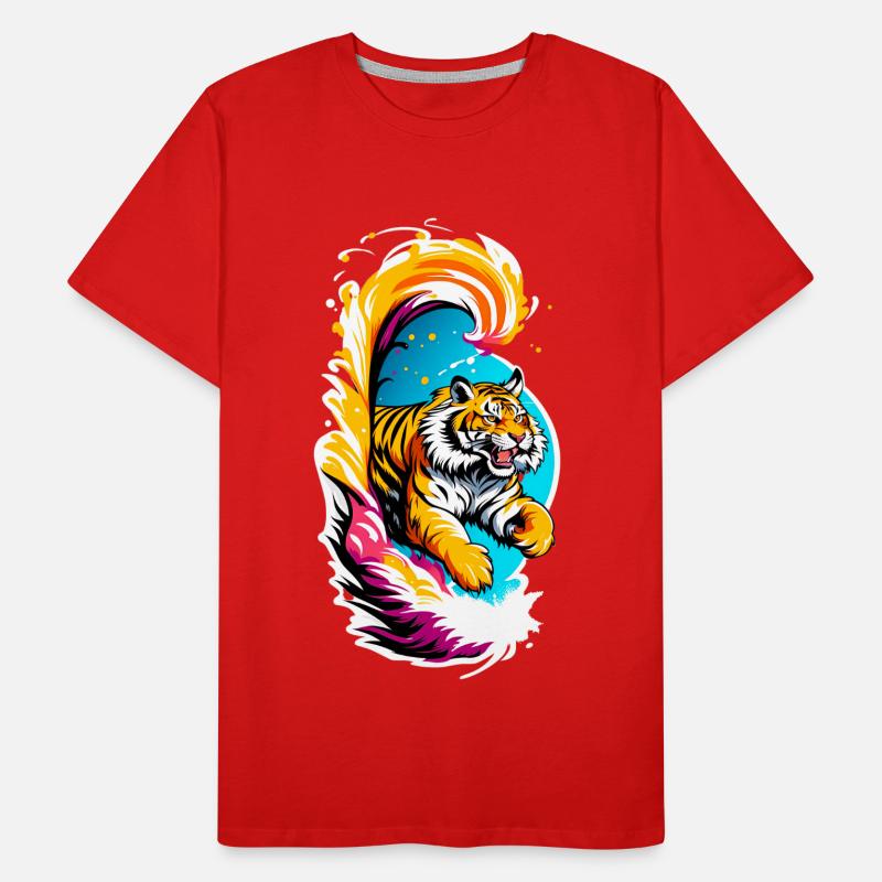 Tiger Leap Men's Premium Organic T-Shirt