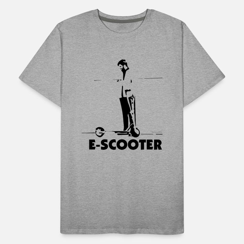 E-Scooter E-Roller Scooter T-shirt bio Premium Homme