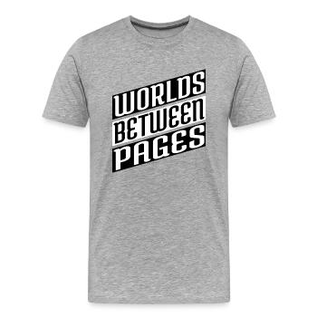 Lecture Genres littéraires Amoureux des livres Soulagement du stress - T-shirt bio Premium Homme - gris chiné - Devant - Damien (186cm)