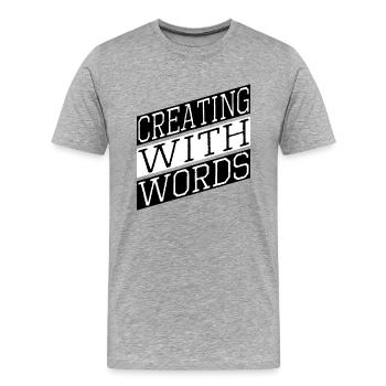Creativity Boost Creative Thinking - Men's Premium Organic T-Shirt - heather grey - Front - Damien (186cm)