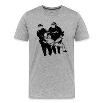 ACAB - Männer Premium Bio T-Shirt - Grau meliert - Vorne - Damien (186cm)