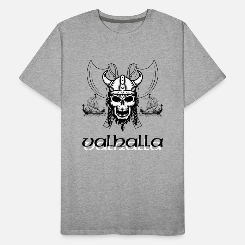 Walhalla Mannen premium biologisch T-shirt