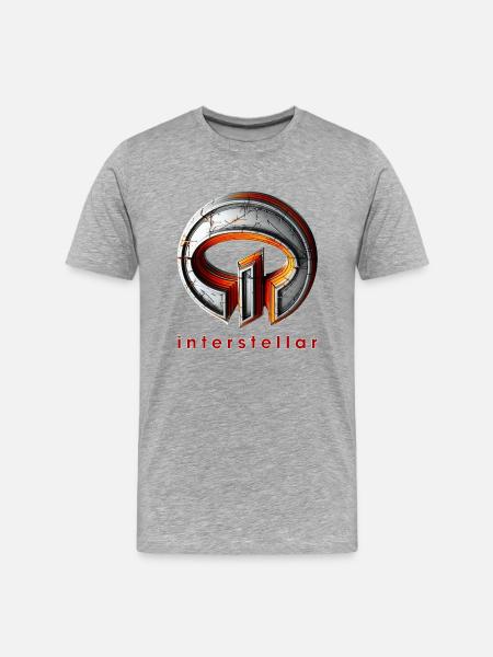 interstellar symbol design von 74elements - Männer Premium Bio T-Shirt - Grau meliert