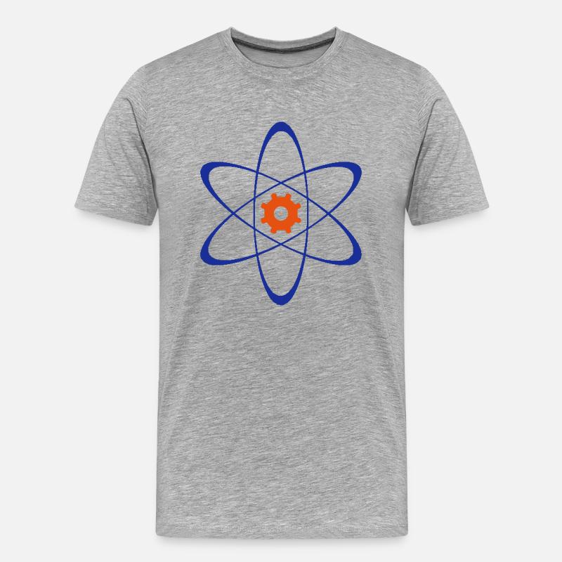 Fachschaft Physik+Technik Uni DuE - Männer Premium Bio T-Shirt - Grau meliert