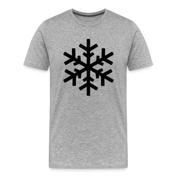 icekristall - T-shirt bio Premium Homme - gris chiné - Devant - Damien (186cm)