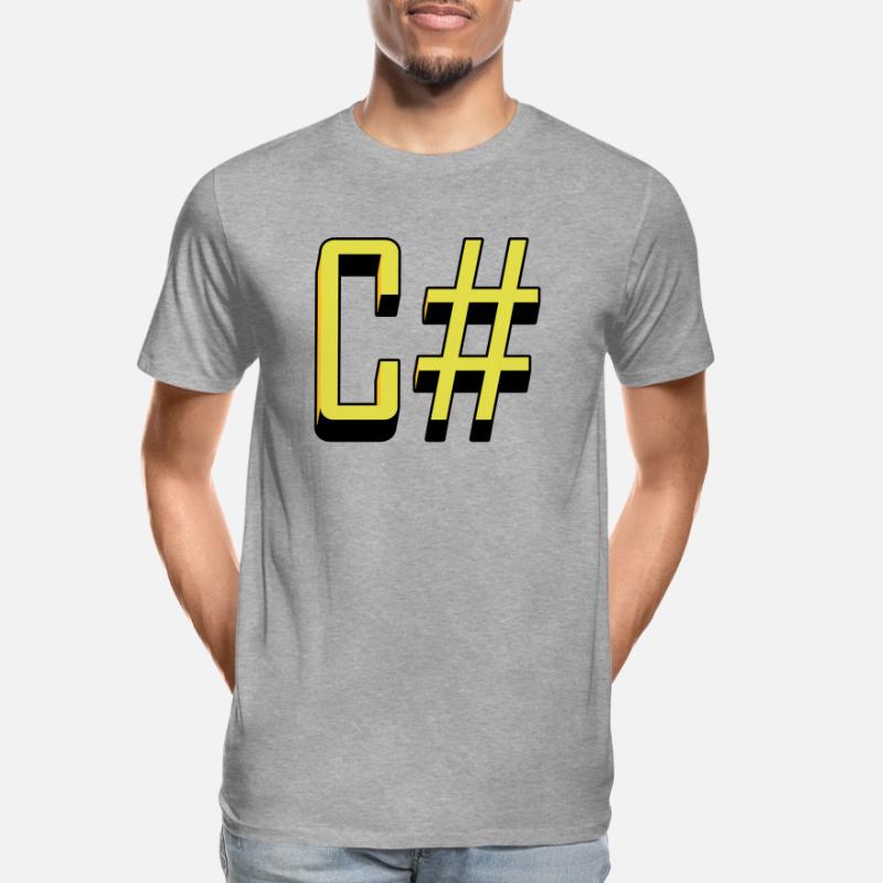 Programming Languages: C# / C sharp (Classic) Men's Premium Organic T-Shirt
