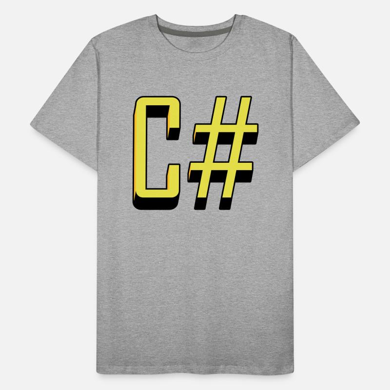 Langages de programmation: C # / C sharp T-shirt bio Premium Homme