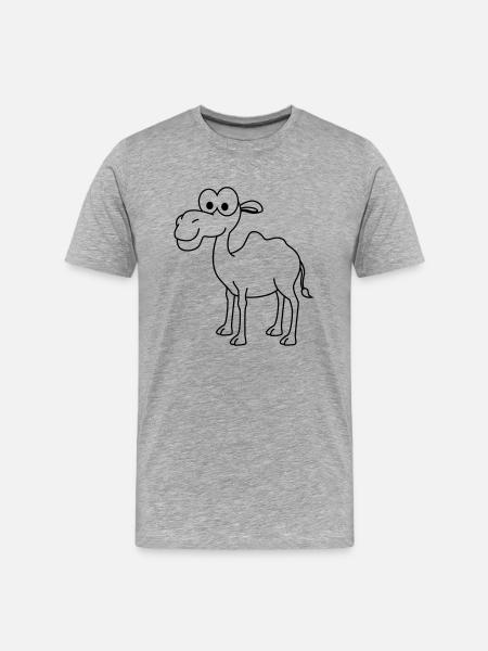 Camel Comic - T-shirt bio Premium Homme - gris chiné