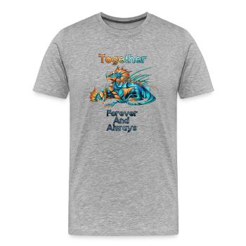 The life of a Hydra - Men's Premium Organic T-Shirt - heather grey - Front - Damien (186cm)