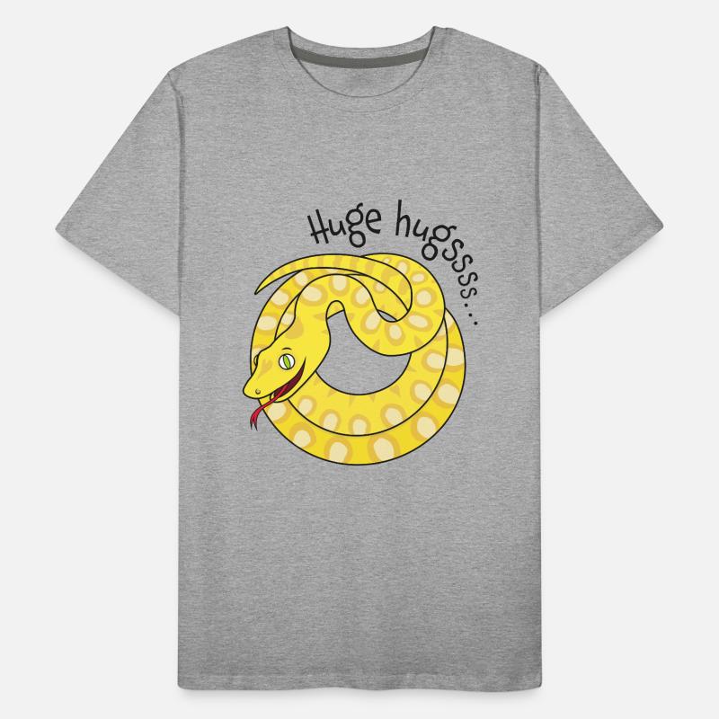 Tight hugs available from python! Men's Premium Organic T-Shirt