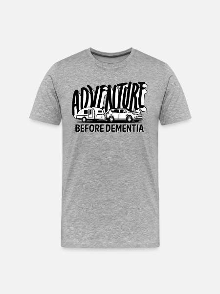Adventure Before Dementia - Men's Premium Organic T-Shirt - heather grey