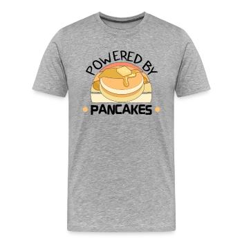 Pancake Maker Pancake Lover Funny Waffle - Men's Premium Organic T-Shirt - heather grey - Front - Damien (186cm)