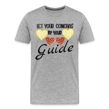 Spanischer Humor Conchas Mexikanisches Brot - Männer Premium Bio T-Shirt - Grau meliert - Vorne - Damien (186cm)
