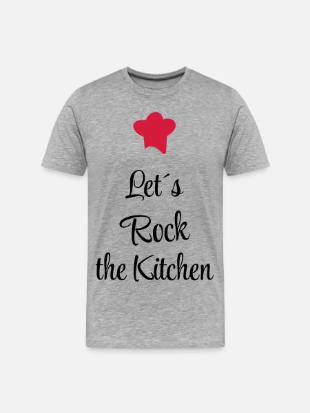 cooking - Men's Premium Organic T-Shirt - heather grey