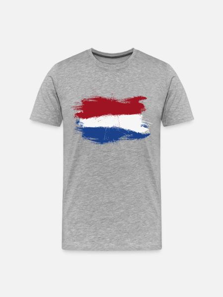 Netherlands Holland flag flag - Men's Premium Organic T-Shirt - heather grey