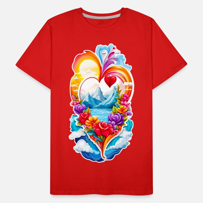 Liebesherz Männer Premium Bio T-Shirt