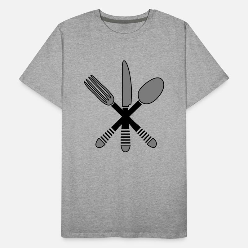 Cuisine couverts 2 T-shirt bio Premium Homme