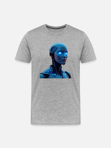 AI (Artificial Intelligence) - Men's Premium Organic T-Shirt - heather grey