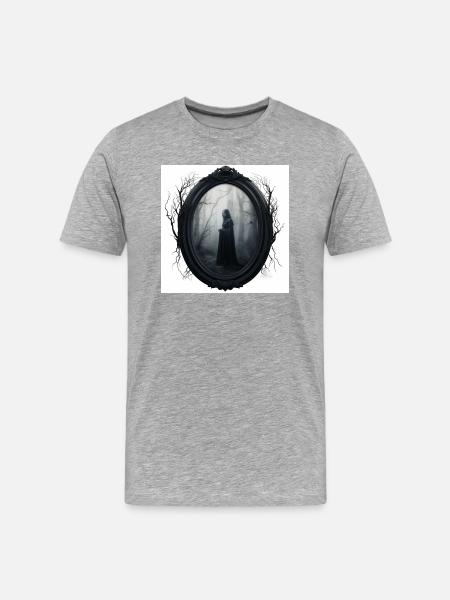 White Witch - Männer Premium Bio T-Shirt - Grau meliert