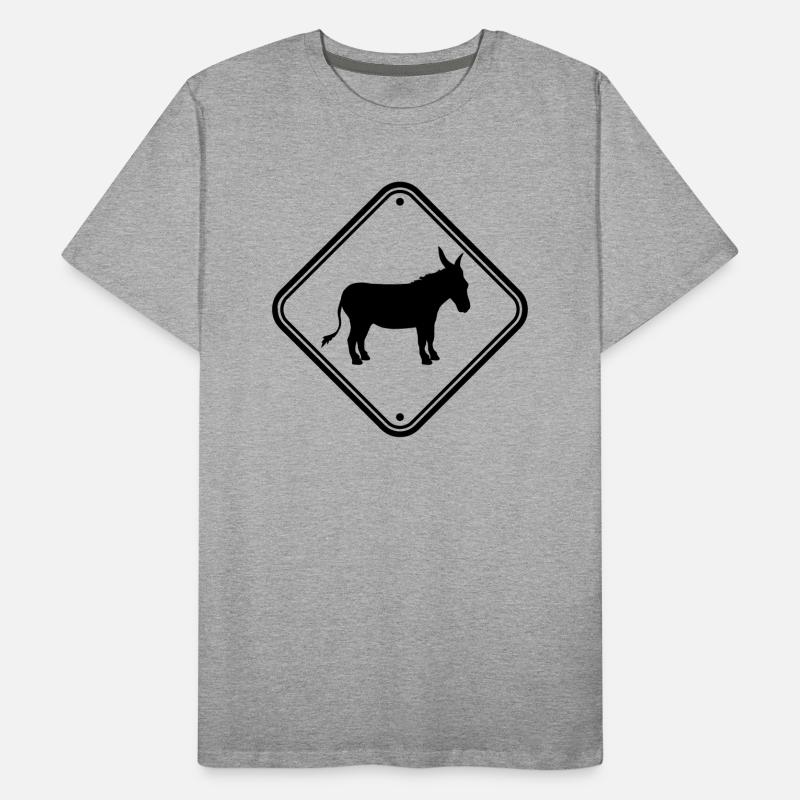 Remarque danger signe avertissement attention précaution ese T-shirt bio Premium Homme