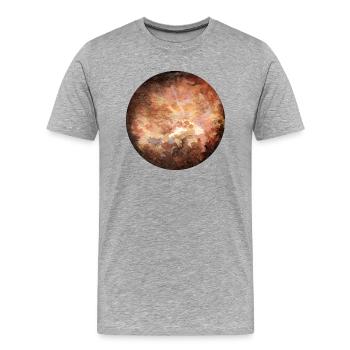 Vénus - T-shirt bio Premium Homme - gris chiné - Devant - Damien (186cm)